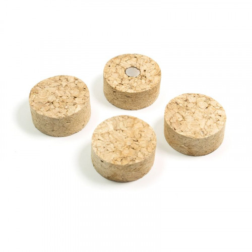 Deco magnets CORC DISC round cork magnets, Set of 4