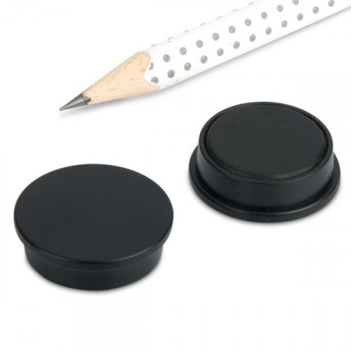 Memo magnet Ø 25 x 8 mm FERRITE (normal adhesive force) - holds 700 g