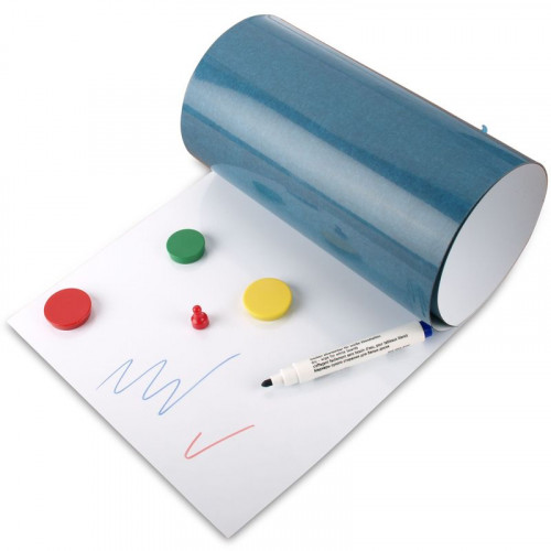 Magnetic whiteboard film self-adhesive with accessories