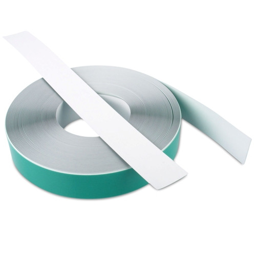 Self-adhesive metal tape, white, width 35 mm, primer for magnets