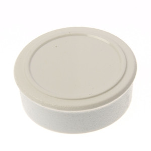 Memo magnet, round with label zone Ø 35 x 12 mm - FERRITE