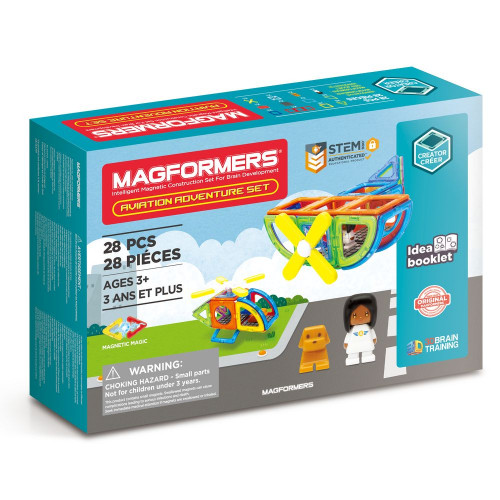 MAGFORMERS - AVIATION ADVENTURE Set 28 pieces magnetic set 278-83