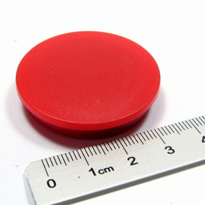 Memo magnet Ø 40 x 8 mm FERRITE (normal adhesive force) - holds 1.2 kg
