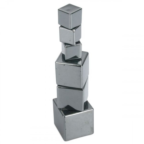 TOWER OF POWER, decorative hematite magnets in a set of 6