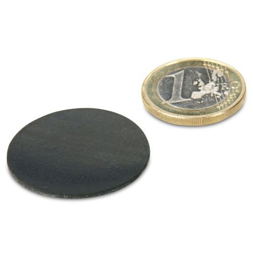 Rubber disc Ø 30 mm self-adhesive, protection of surfaces