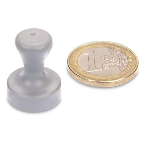 Cone magnet Ø 17 x 22 mm NEODYMIUM - gray - holds 3.5 kg