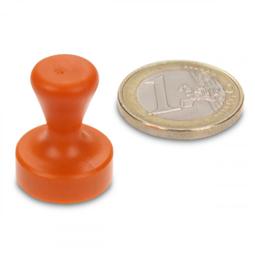 Cone magnet Ø 17 x 22 mm NEODYMIUM - orange - holds 3.5 kg