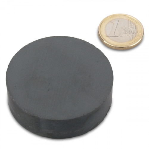 Discmagnet Ø 50.0 x 15.0 mm Y35 ferrite - holds 4.1 kg