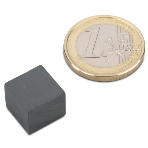 Blockmagnet 12.0 x 12.0 x 10.0 mm Y35 ferrite - holds 600 g
