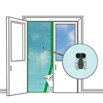 Fliegengitter Magnetrahmen Insektenschutz ohne Bohren Magnet