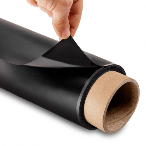 Magnetic foil black coating, width 615 x 0.6 mm, running meters