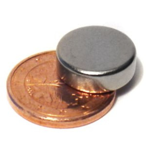 Discmagnet Ø 12.0 x 4.0 mm N40 nickel - holds 3.5 kg