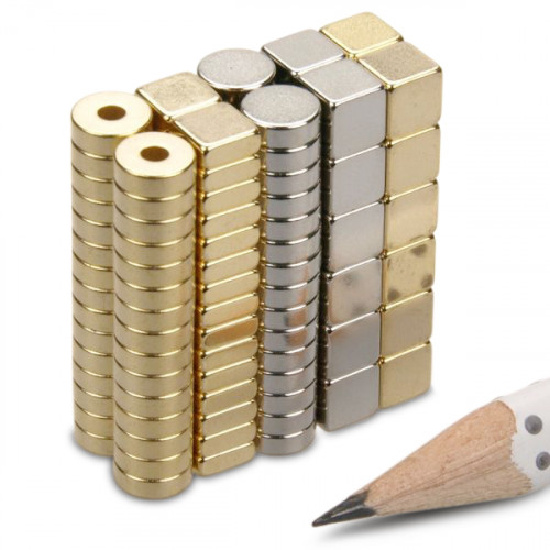 Ultimate 114-piece neodymium magnet set - small but powerful