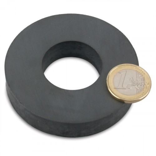 Ringmagnet Ø 72.0 x 32.0 x 15.0 mm Y35 ferrite - holds 6 kg