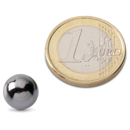 Magnetic sphere / Sphere magnet Ø 10.0 mm nickel N40 - holds 1.5 kg