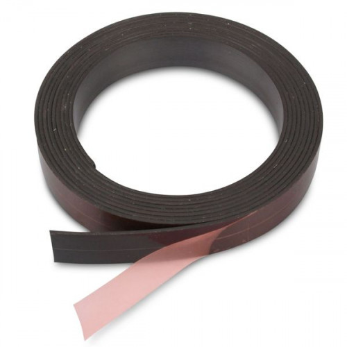 Magnetic tape self-adhesive on one side - 19.0 x 1.5 mm premium adhesive
