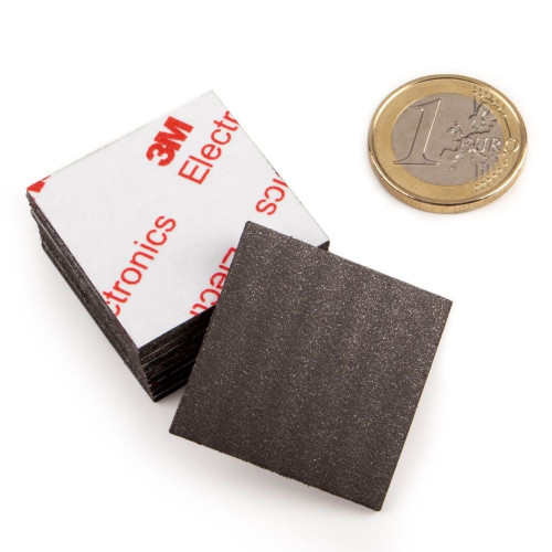 NEODYMIUM Power magnetic plate 1.5 mm thick - self-adhesive