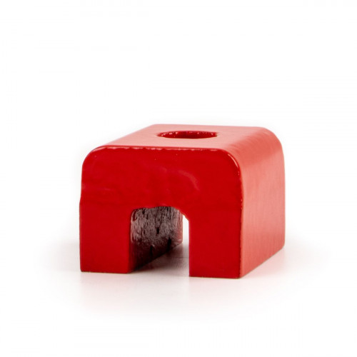 Horseshoe magnet small 22 x 25 x 17 mm RED AlNiCo bridge shape
