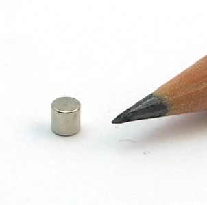 Discmagnet Ø 3.0 x 3.0 mm N45 nickel - holds 500 g