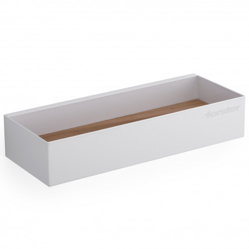 Shelf box magnetic white with oak, width 310 mm