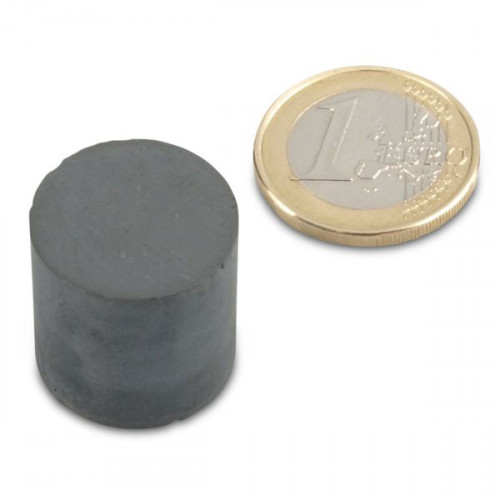 Discmagnet Ø 20.0 x 20.0 mm Y35 ferrite - holds 1.7 kg