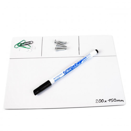 Magnetic mat repair mat magnetic white with pen