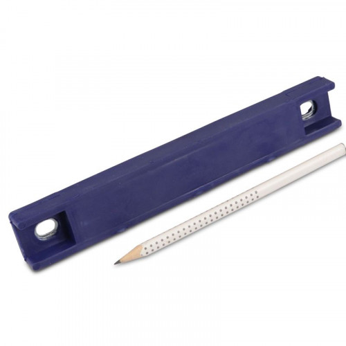 Magnetic strip rubberized blue ferrite screwable length 207 mm
