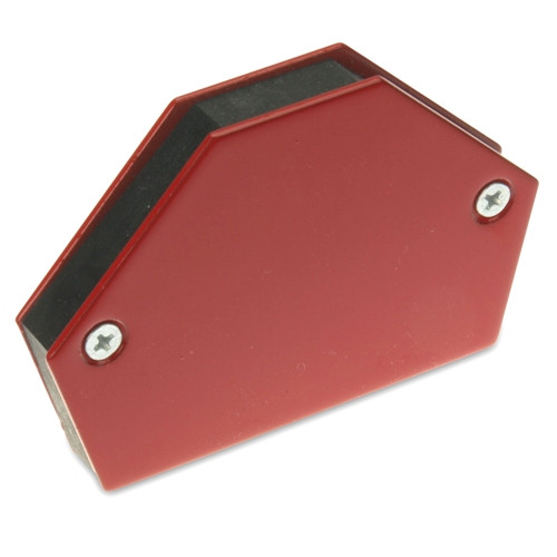 Magnetic welding / mounting bracket 95 x 64 x 14 mm, red