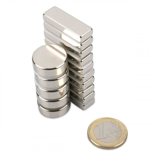 Beginner assortment with 15 neodymium magnets, super magnets
