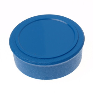 Memo magnet, round with label zone Ø 35 x 12 mm - FERRITE