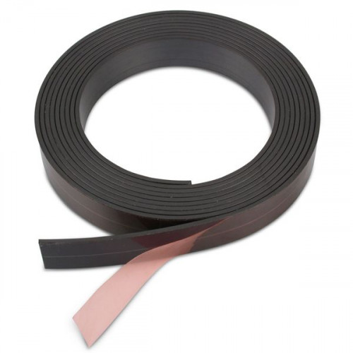Magnetic tape self-adhesive on one side - 25.4 x 1.5 mm with TESA 4965