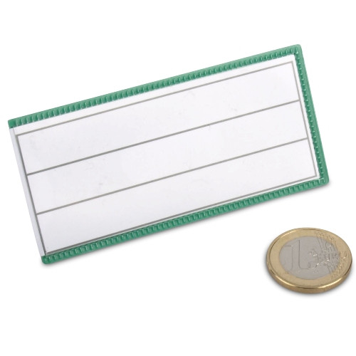 Magnetic label holder for labels / tags 85 x 40 mm