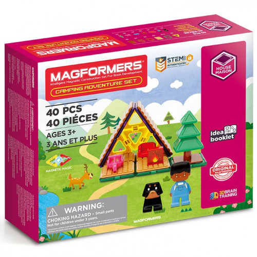 MAGFORMERS - CAMPING ADVENTURE Set 40 pieces magnetic set 278-84