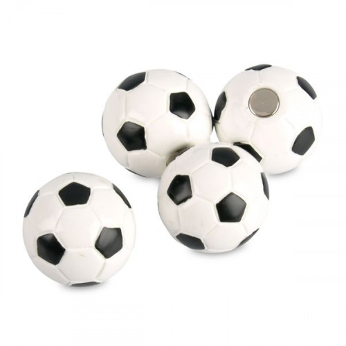 Deco magnets football - Set with 4 magnetic footballs