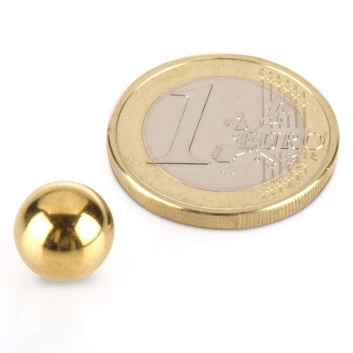 Steel sphere Ø 10.0 mm Gold - not a magnet!