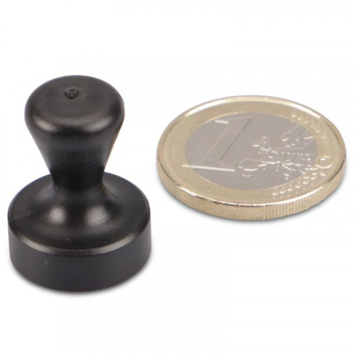 Cone magnet Ø 17 x 22 mm NEODYMIUM - black - holds 3.5 kg