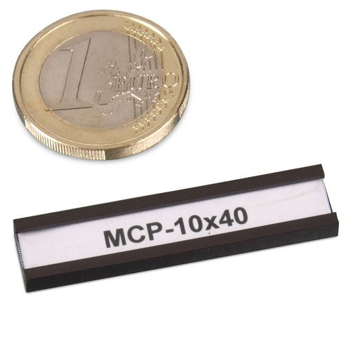 Magnetic C-profile 40 x 10 mm with paper and protective film