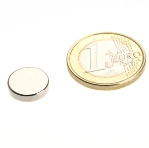 Discmagnet Ø 12.0 x 3.0 mm N48 nickel - holds 2.5 kg