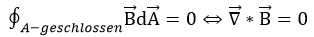 Maxwell-Gleichung Divergenzfreiheit